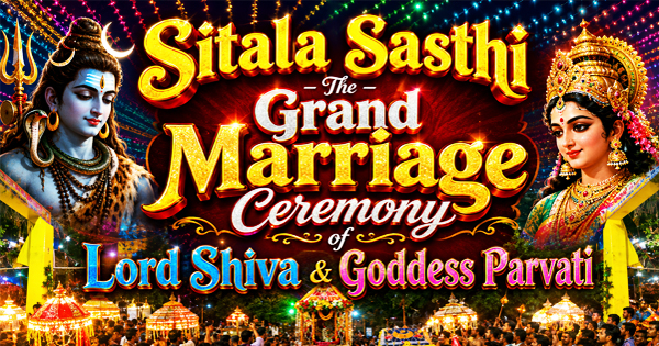 Sitala Sasthi Festival of Lord Lingaraj and Goddess Parvati